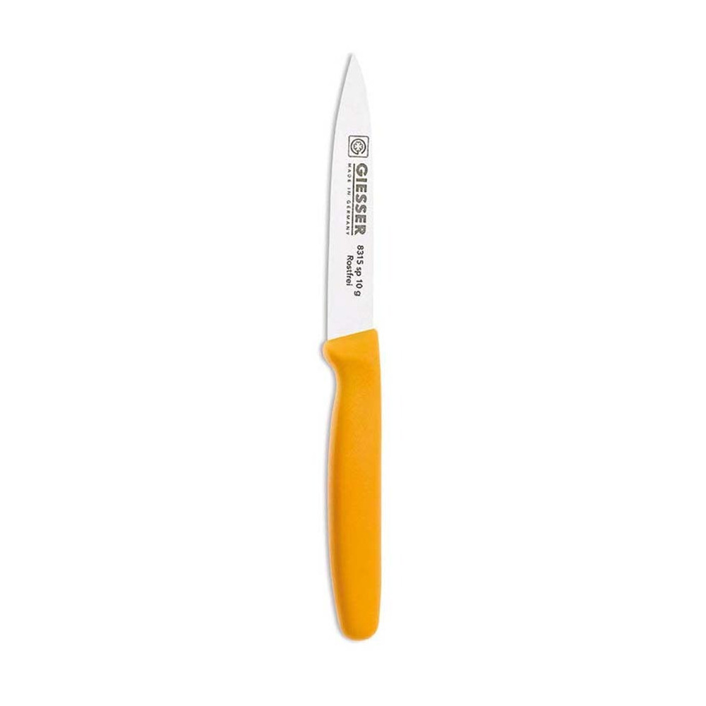 Giesser Miesser Paring Knife 10 Cm Yellow Handle