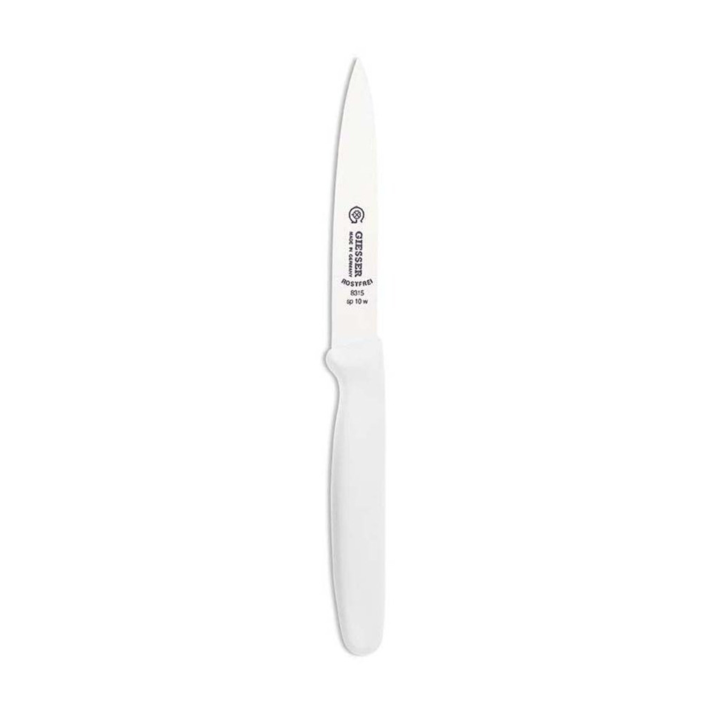 Giesser Miesser Paring Knife 10 Cm White Handle