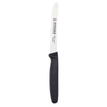 Giesser Miesser Universal Knife 11 Cm Wavy Edge Black Handle