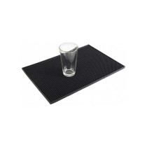Mg Barware Bar Mat Rubber, Black