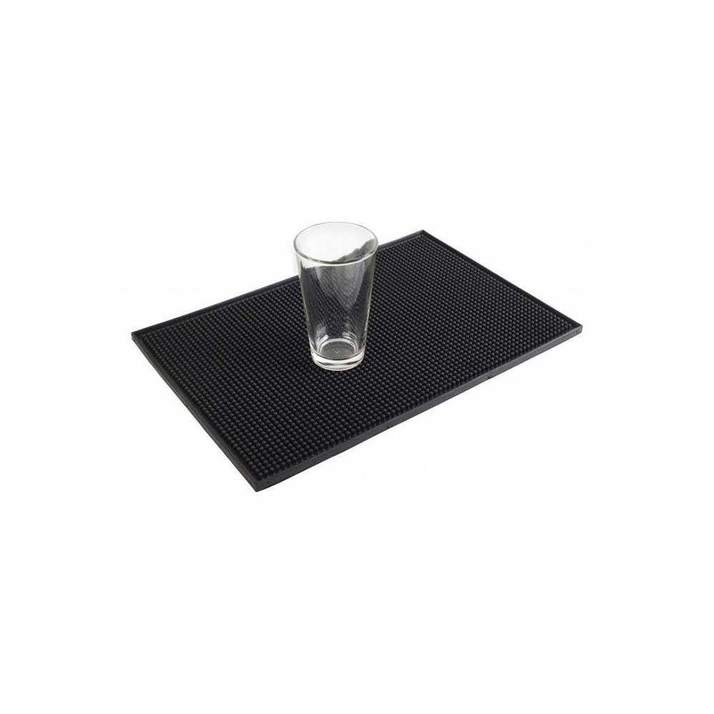 Mg Barware Bar Mat Rubber, Black