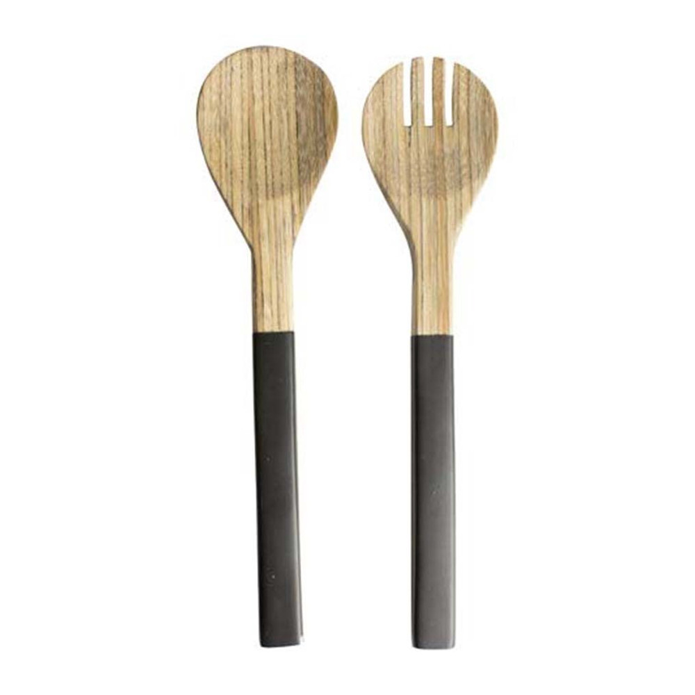 Kapimex Salad Servers, 30Cm Bamboo, Grey