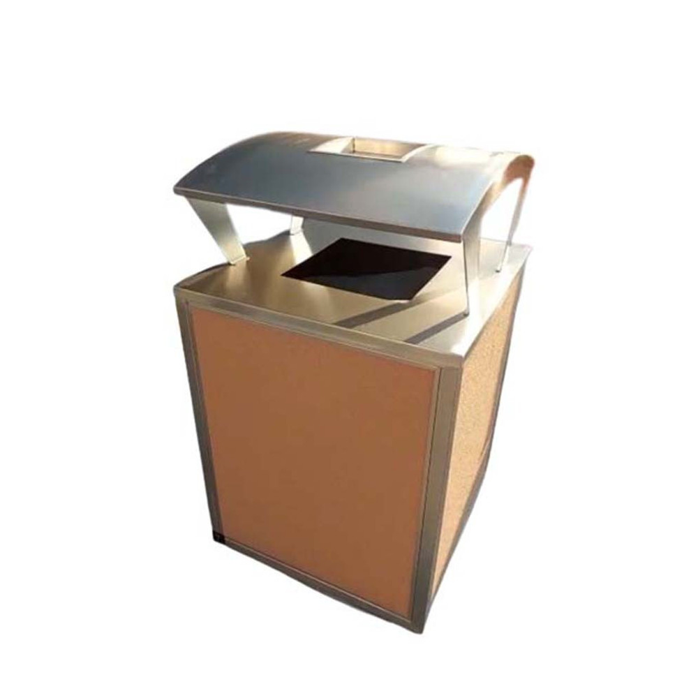 Trolley & Cart Trash Bin Outdoor Brushed 304 Ss Frame