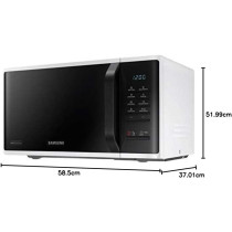 Samsung 23 Liters Solo Microwave With Quick Defrost, White - MS23K3513AW