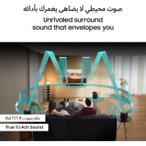 Samsung 11.1.4ch Soundbar, Q-Series, Wireless Dolby Atmos, Q-Symphony, SpaceFit Sound Pro, Graphite Black, HW-Q990D/ZN 2024 Model