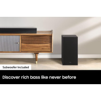 Samsung 3.1Ch Wireless Soundbar with Dolby Digital/DTS Virtual:X In Built Subwoofer Bluetooth Connectivity HW-B650/ZN, 2022 Model