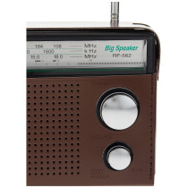 Panasonic 3 Band Portable Radio (Model: RF-562DGC1-K), Brown