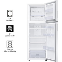 Samsung 304 Liters, Top Mount Freezer, RT31CG5004WWAE, ‎‎‎Snow White, SpaceMax Technology