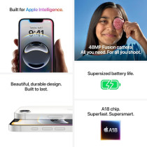 Apple iPhone 16E 5G Black 128 GB, 6.1 Inch Display, UAE TRA Version