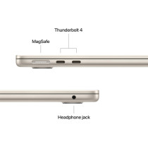 Apple 2025 MacBook Air 13inch, M4 chip 512GB with 10core CPU and 8core GPU, 16GB Unified Memory, Starlight MW103 English, International Version 1 Year Warranty