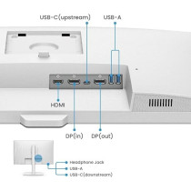 BenQ 27 Inch IPS QHD USB-C Ergo Eye-Care Monitor, White