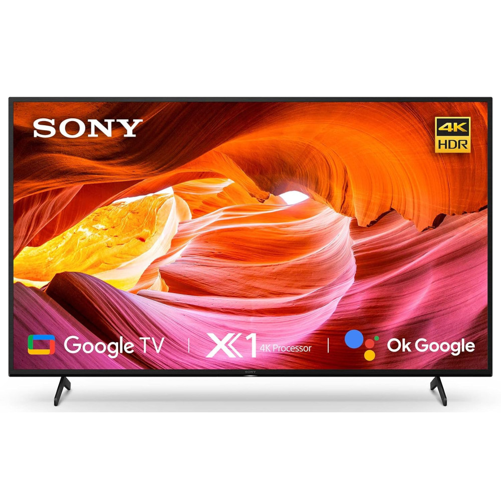 Sony BRAVIA 65 Inch TV 4K UHD High Dynamic Range Smart Google TV, KD-65X75K