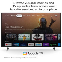 Sony BRAVIA 65 Inch TV 4K UHD High Dynamic Range Smart Google TV, KD-65X75K