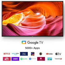 Sony BRAVIA 65 Inch TV 4K UHD High Dynamic Range Smart Google TV, KD-65X75K