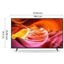 Sony BRAVIA 65 Inch TV 4K UHD High Dynamic Range Smart Google TV, KD-65X75K