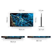 Sony BRAVIA 55 Inch TV XR OLED 4K UHD Smart Google TV, XR-55A80L