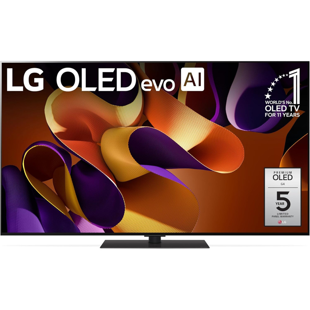 LG 65 Inch OLED evo G4 4K Smart TV AI Magic remote Dolby Vision webOS24 2024, Black