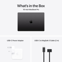 Apple 2024 MacBook Pro 16inch, M4 Max chip with 14‑core CPU and 32‑core GPU, 36GB Unified Memory, 1TB Silver MX303, Space Black International Version 1 Year Warranty