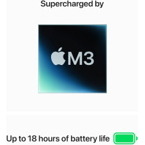 Apple 2024 MacBook Air 13inch, M3 chip with 512GB 8‑core CPU and 10‑core GPU, 24GB Unified Memory, MC8Q4 Midnight International Version 1 Year Warranty