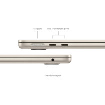 Apple 2024 MacBook Air 13inch, M3 chip with 512GB 8‑core CPU and 10‑core GPU, 24GB Unified Memory, MC8P4 Starlight International Version 1 Year Warranty