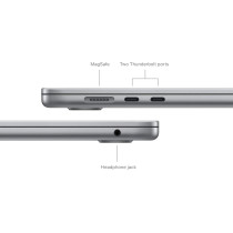 Apple 2024 MacBook Air 15 inch, M3 chip with 8‑core CPU And 10‑core GPU, 24GB Unified Memory, 512GB Space Gray, MC9H4 International Version 1 Year Warranty