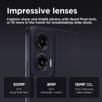 Motorola G35 128GB 8GB Midnight Black 5G Smartphone