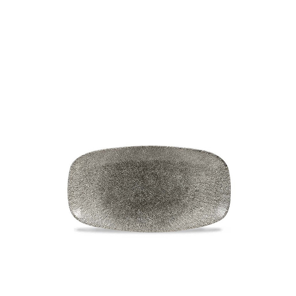 Churchill Raku Quartz Black Walled Plate, 26 Cm H2 Cm