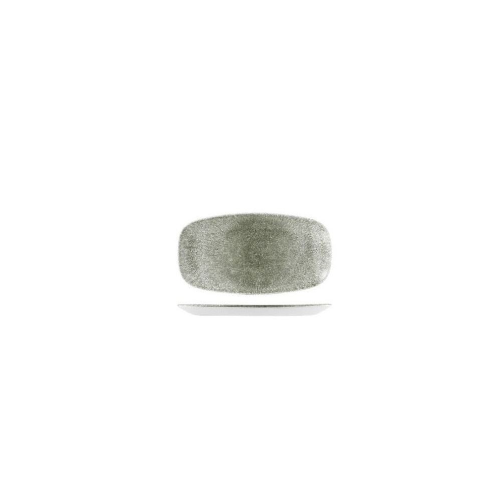 Churchill Raku Quartz Black Chefs Oblong Plate, 298 Mm