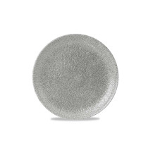 Churchill Raku Jasper Grey Evolve Coupe Plate, 8.67 Inch