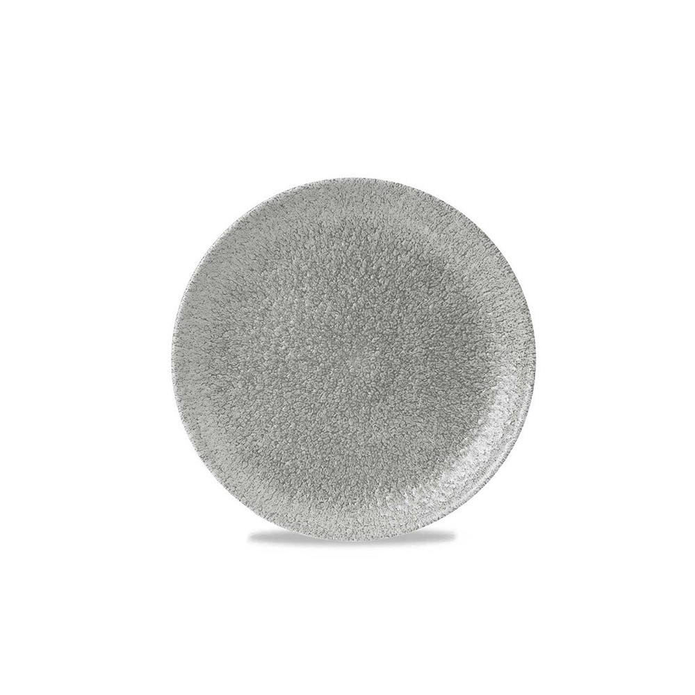 Churchill Raku Jasper Grey Evolve Coupe Plate, 8.67 Inch