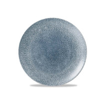 Churchill Raku Topaz Blue Evolve Coupe Plate, 288 Mm