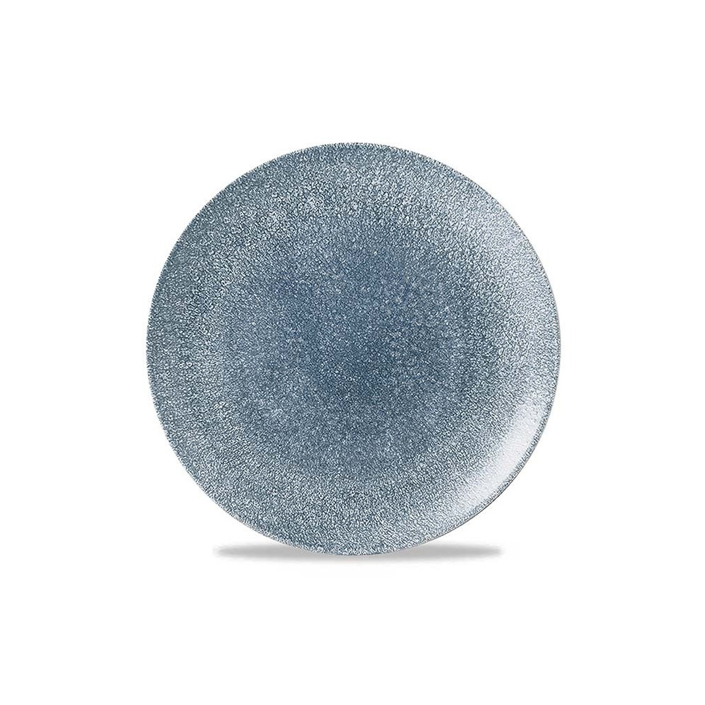 Churchill Raku Topaz Blue Evolve Coupe Plate, 288 Mm