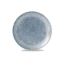 Churchill Raku Topaz Blue Evolve Coupe Plate, 217 Mm