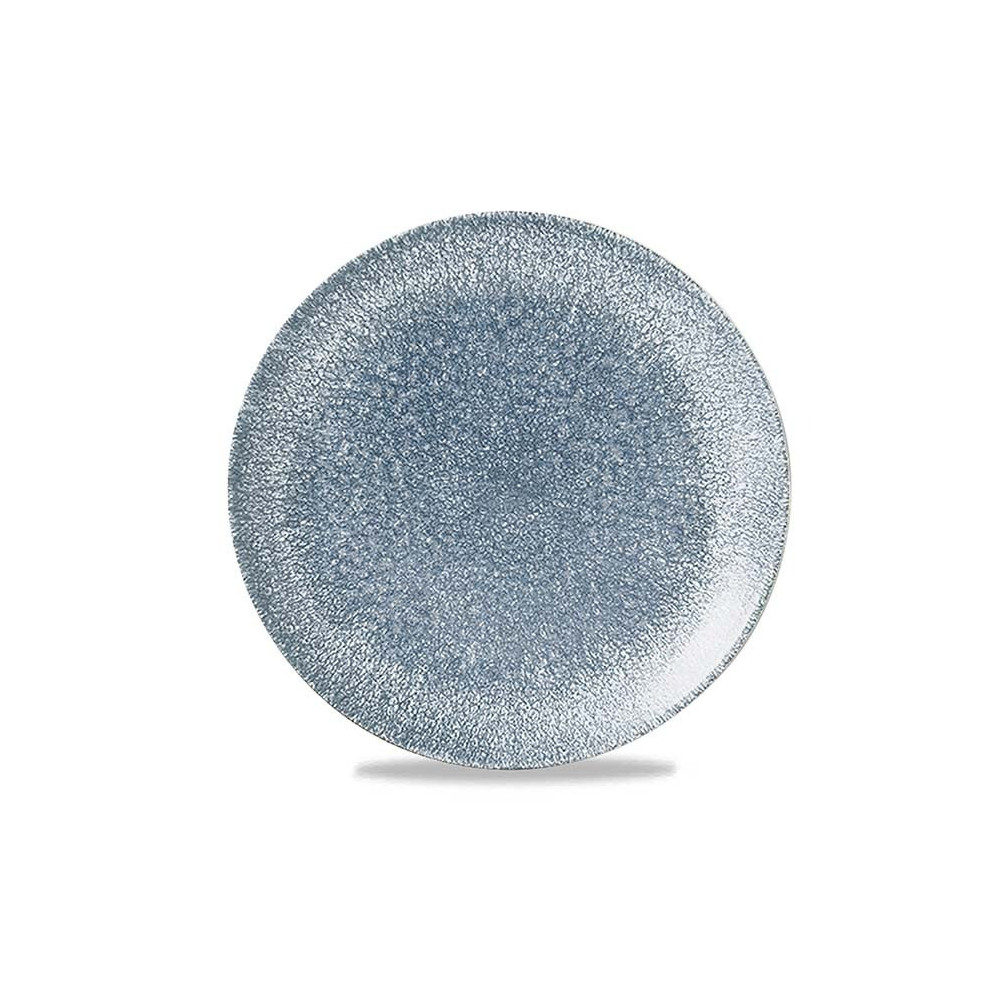 Churchill Raku Topaz Blue Evolve Coupe Plate, 217 Mm