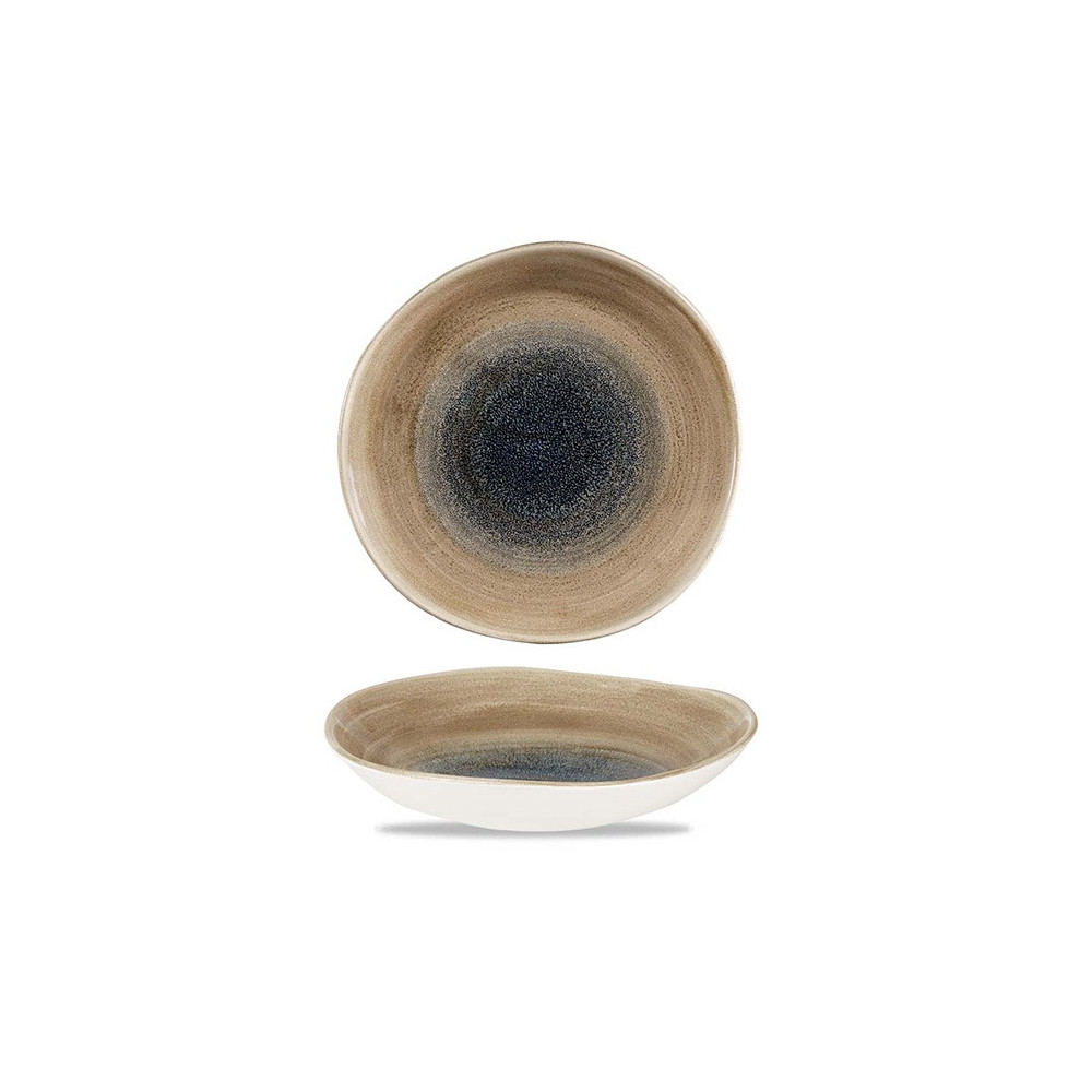 Churchill Stonecast Aqueous Bayou Round Trace Bowl 9 7/8 Inch