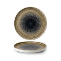 Churchill Stonecast Aqueous Bayou Walled Plate 10 2/8 Inch