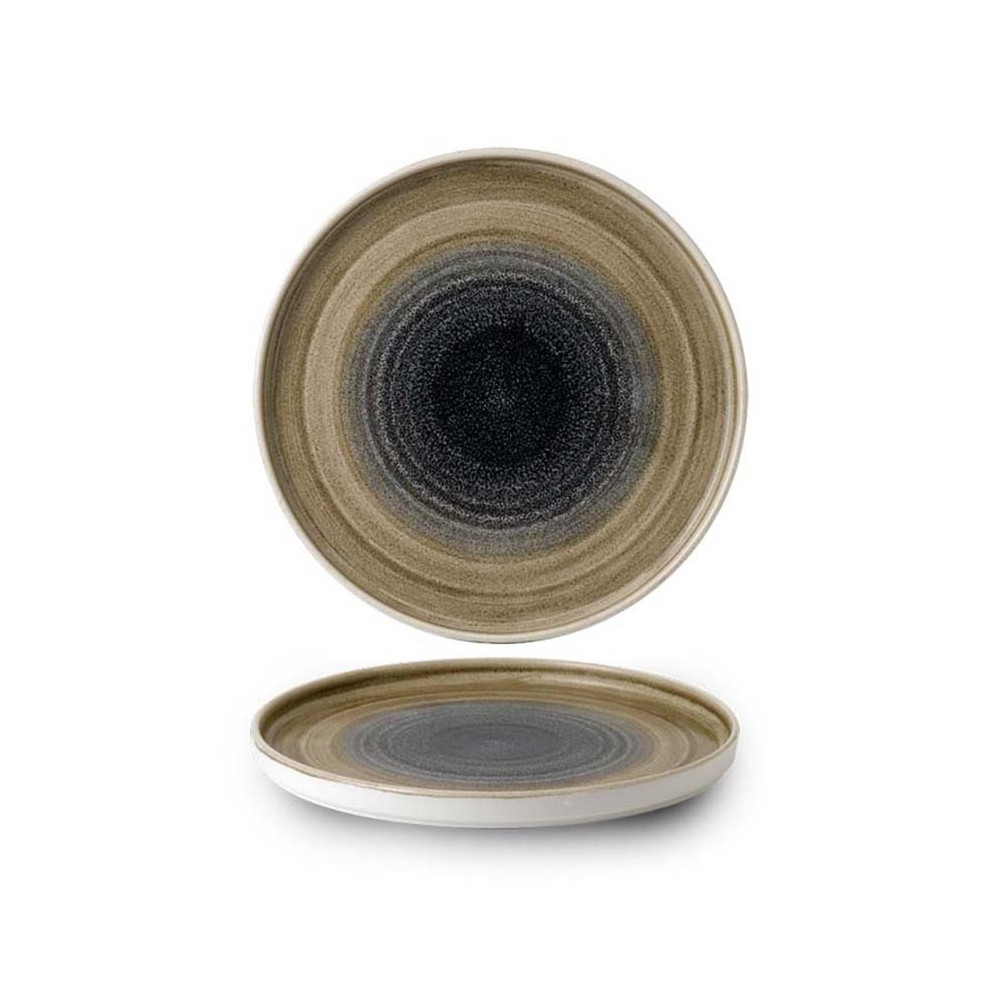 Churchill Stonecast Aqueous Bayou Walled Plate 10 2/8 Inch