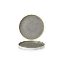 Churchill Stonecast Grey Walled Plate, 8.67