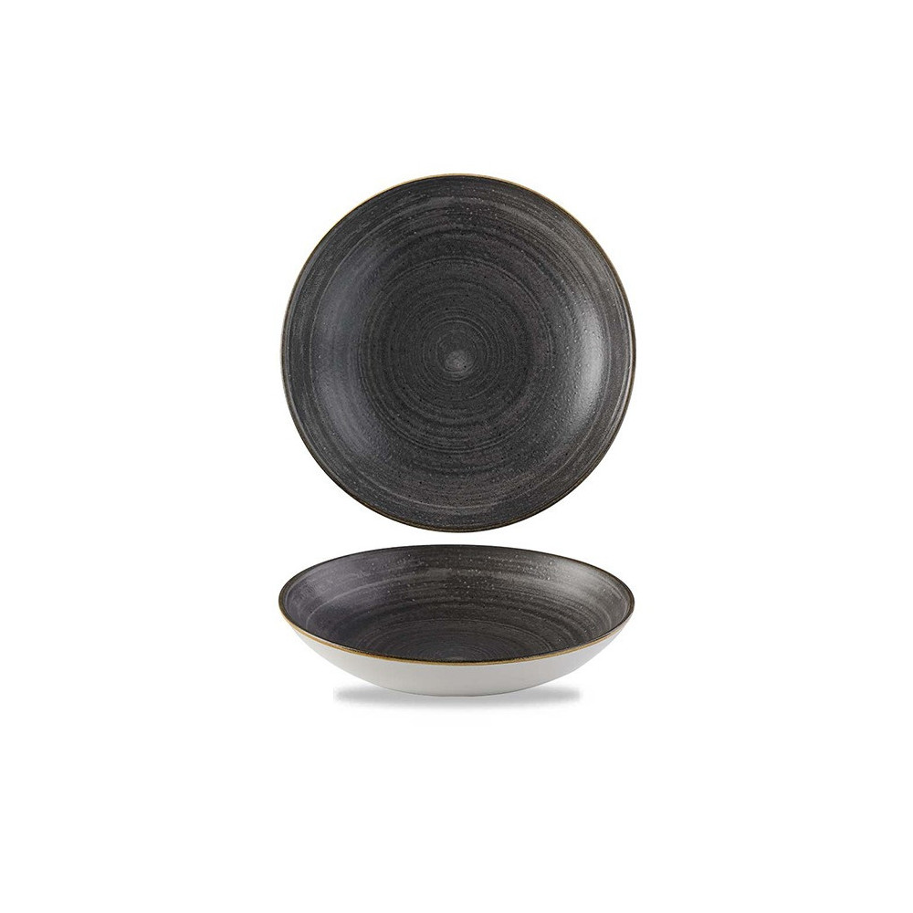Churchill Stonecast Raw Black Evolve Coupe Bowl, 248 Mm