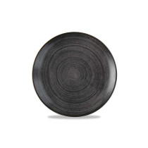 Churchill Stonecast Raw Black Evolve Coupe Plate, 217 Mm