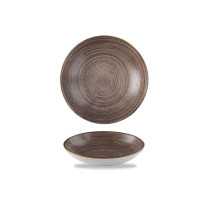 Churchill Stonecast Raw Brown Coupe Bowl, 182 Mm