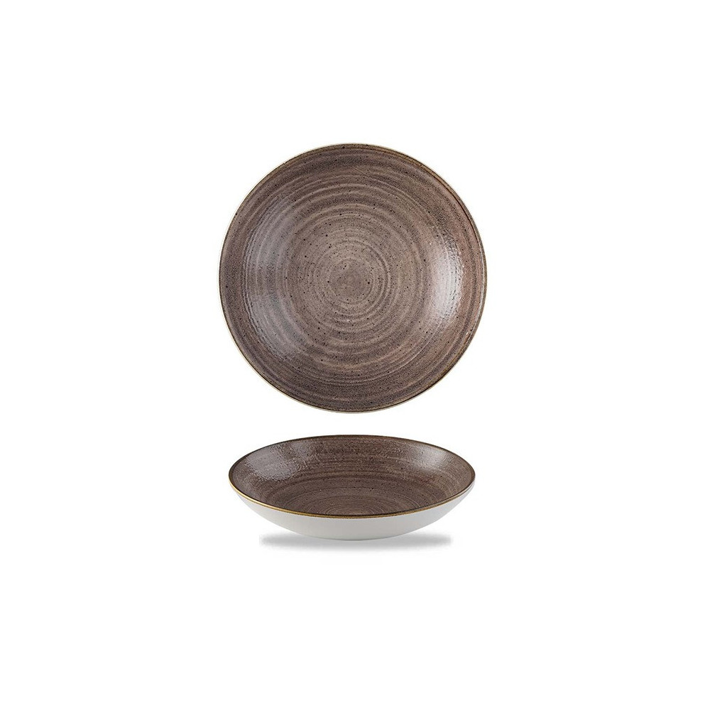 Churchill Stonecast Raw Brown Coupe Bowl, 182 Mm