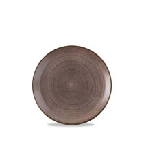 Churchill Stonecast Raw Brown Evolve Coupe Plate, 217 Mm