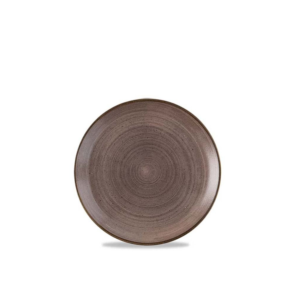 Churchill Stonecast Raw Brown Evolve Coupe Plate, 217 Mm