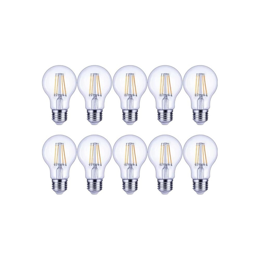 E27 LED Bulb 3.4W 10 Pack Equivalent To 40W Large Screw ES Globe Filament Lamp