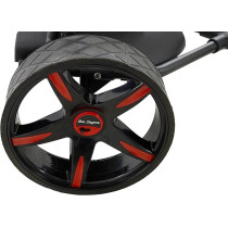 Ben Sayers Electric Golf Trolley 36-Hole Lithium Battery Trolley 9 Speed Auto Distance Function, Black/Red