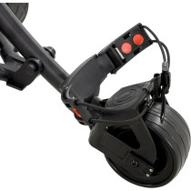 Ben Sayers Electric Golf Trolley 36-Hole Lithium Battery Trolley 9 Speed Auto Distance Function, Black/Red