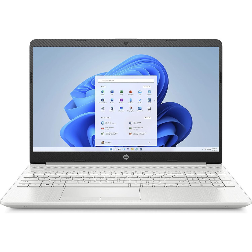 HP Laptop 15-dw4042ne, Windows 11 Home, 15.6 Inch, Intel Core i5, 8GB RAM, 512GB SSD, NVIDIA GeForce MX550, FHD, Natural Silver