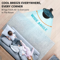 KROME 16" Pedestal Fan with Remote Control 