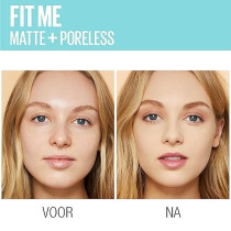 Maybelline New York Liquid Foundation, Matte And Poreless, Full Coverage and Blendable, Normal to Oily Skin, Fit Me, 115 Ivory
